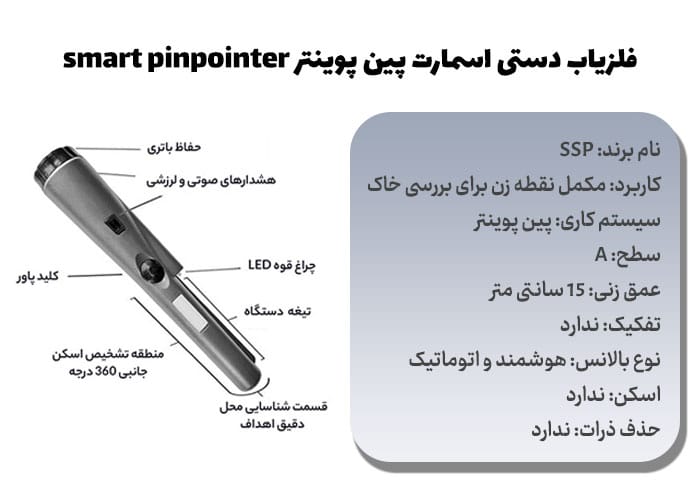 فلزیاب دستی اسمارت پین پوینتر